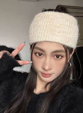 羊毛混纺发带女加宽时髦