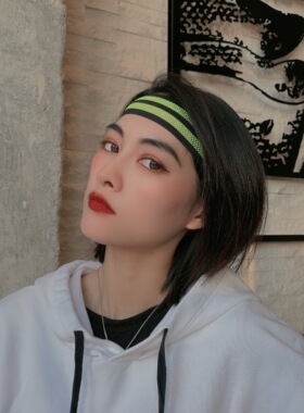 嘻哈街舞吸汗止汗网格透气发饰