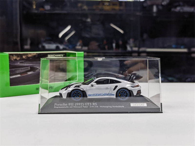 MINICHAMPS迷你切 1:43保时捷 911 992 GT3 RS合金汽车模型-图1