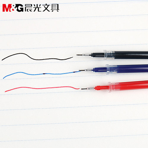 晨光AGR640K0全针管中性替芯替换芯学生考试水笔芯办公碳素0.5mm - 图2
