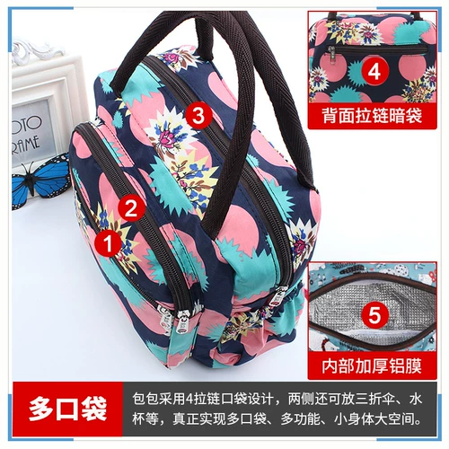 Термос, сумка для ланча, прочная сумка через плечо для выхода на улицу, брезент, ткань, система хранения, увеличенная толщина, сумка для еды