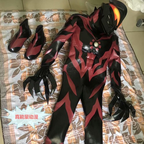 cos道具预定贝利亚奥特曼皮套量身定制纯手工头套定做黑色爪子 - 图0