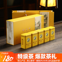 2023 New gold buds C Zhengzong Anji Alpine tea gold leaf white tea green special class 250g GIFT BOX DRESS