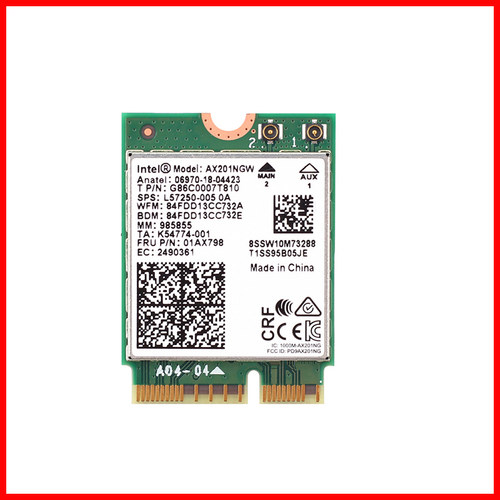 适用机械师F117-V T58-V 雷神911air matebook14 天选 FX506 a515-52-55 9462升级9560AC AX201 AX211网卡 - 图2