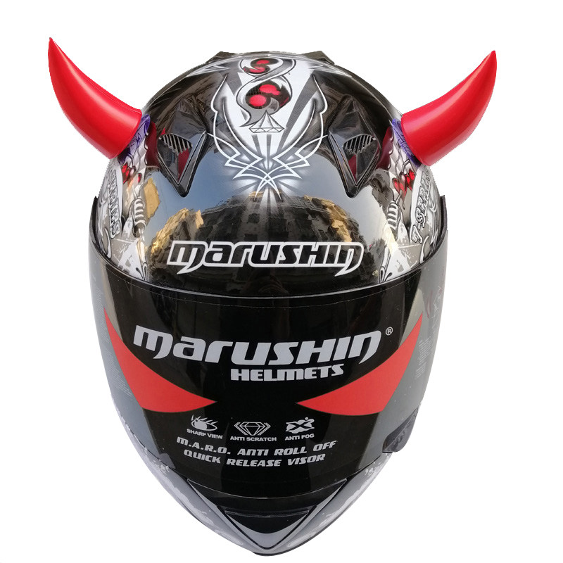 摩托车头盔牛角装饰朋克风电动车个性潮犄角装饰改装吸盘赛车恶魔,淘宝优惠券,粉丝福利购,淘宝优惠卷