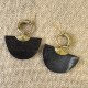 Exotic handmade fashionable natural cow bone earrings for women