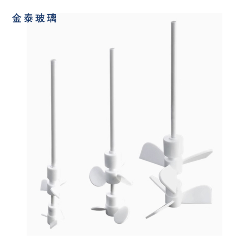 聚四氟乙烯搅拌桨实验室耐高温四氟搅拌器推进式搅拌棒三叶可定制 - 图3