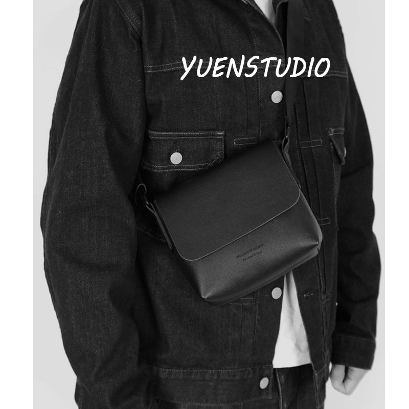 YUEN小众个性韩国ins胸包复古斜挎包男女设计pu质感小方包街头潮,淘宝优惠券,粉丝福利购,淘宝优惠卷