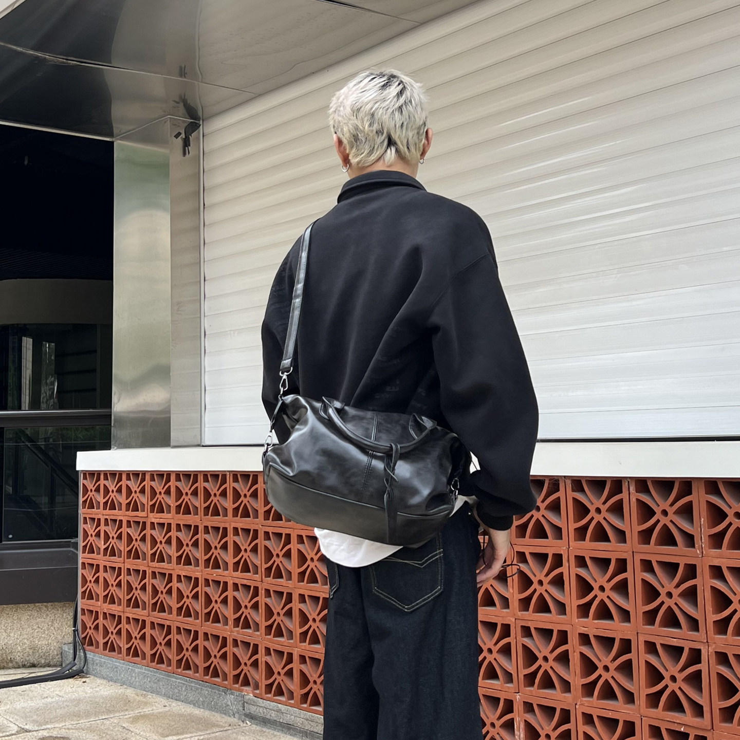 YUEN设计款ins单肩斜挎ins手提包单肩旅行包波士顿枕头包pu男女潮,淘宝优惠券,粉丝福利购,淘宝优惠卷