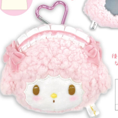 国内现货 日本三丽鸥NIC 小羊女仆毛绒爱心扣挂件洛丽塔收纳包,淘宝优惠券,粉丝福利购,淘宝优惠卷