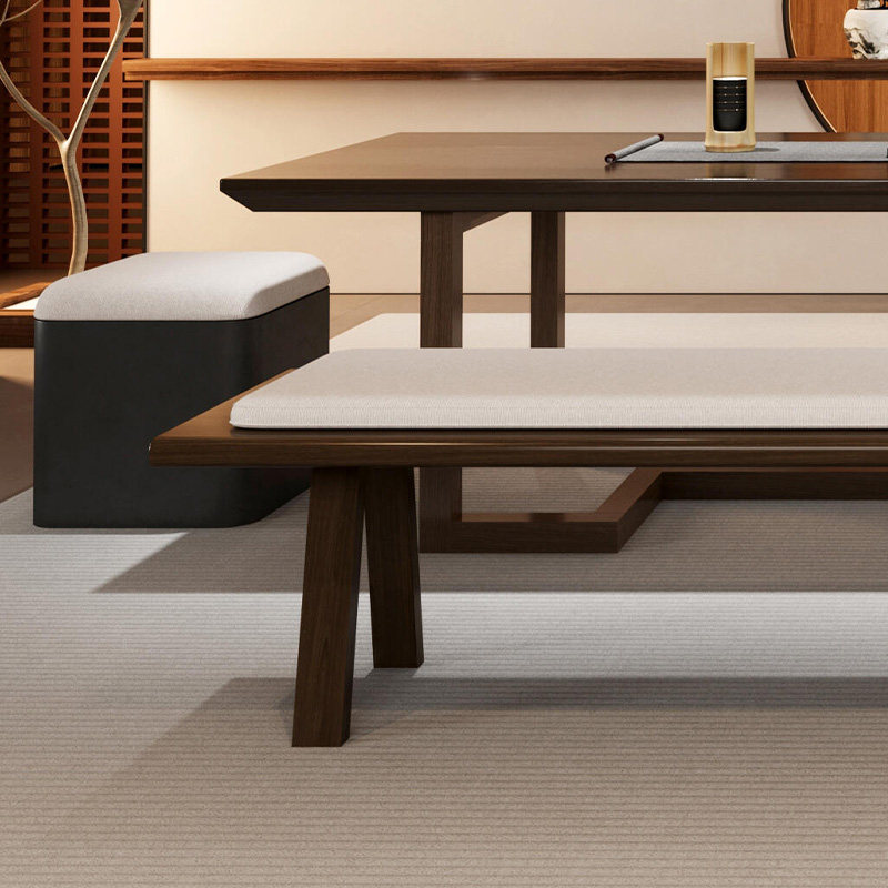 新中式实木茶桌椅组合现代简约茶台胡桃木家用客厅禅意茶室可定制,淘宝优惠券,粉丝福利购,淘宝优惠卷