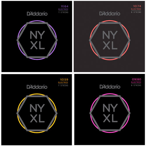 美国达达里奥EXL120-7 EXL110-7 NYXL1059七弦7弦8八弦电吉他琴弦 - 图1