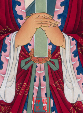 张天师画像祖天师画像张道陵画像祖师画像明代水陆画