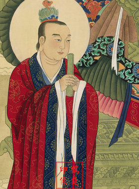 太上老君高清画像道德天尊挂画