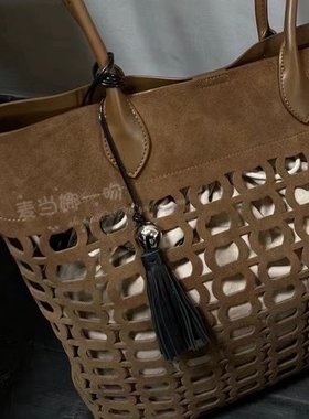 2025真皮流苏金属珠子包挂饰项链