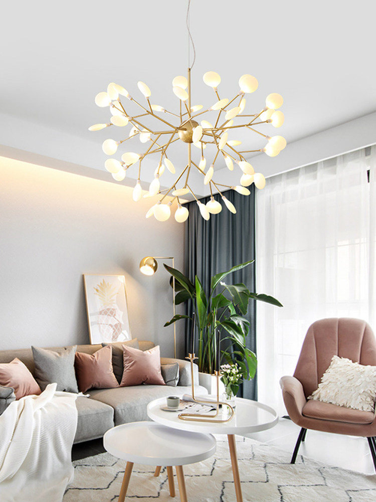 萤火虫吊灯北欧风轻奢现代简约客厅灯具创意个性餐厅浪漫卧室灯饰,淘宝优惠券,粉丝福利购,淘宝优惠卷