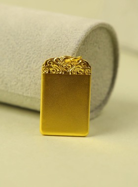 金店款999足金包银百福无事牌