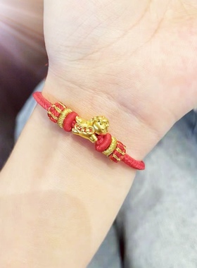 周家同款999足金包银马上有钱红