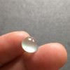 Burmese jadeite high ice clear water gold wire cabochon ring