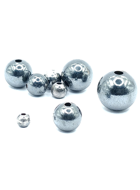 S925纯银复古泰做旧足银光面定制激光刻字Logo男女款手链圆珠配件