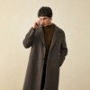 Guillomont woolen coat men's medium-length wool brown winter thickened woolen coat