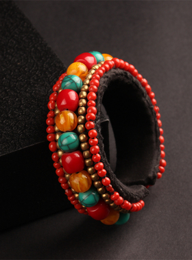 尼泊尔夸张民族风西藏饰品手镯