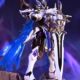 Wonderful building blocks new toy silver Aria King of Glory figure Kaikai assembled mecha model gift