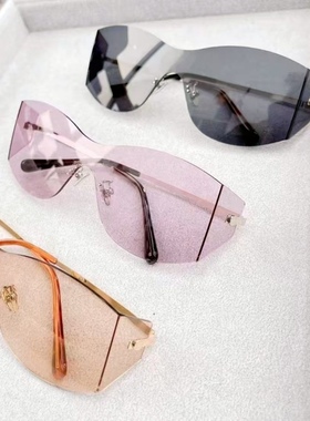 复古墨镜女高级感xl01太阳镜蔡文静款凹造型高级遮阳防晒太阳镜潮