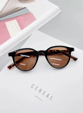 防紫外线圆形韩系男女拍照墨镜
