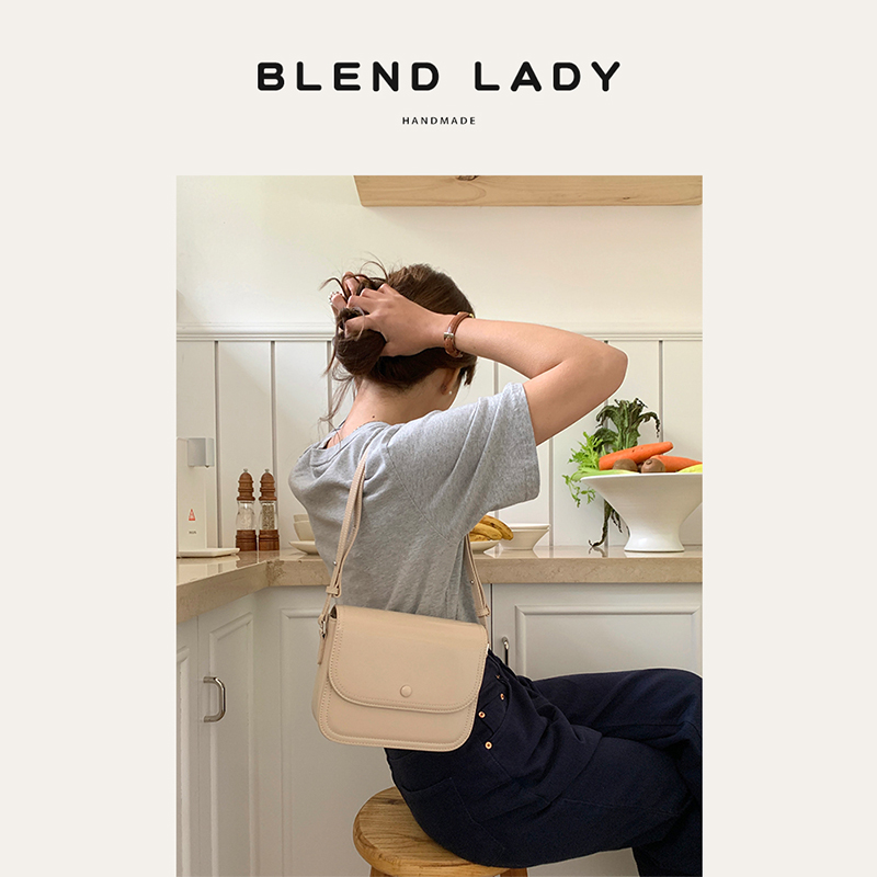 BLEND LADY清仓尾货售完不补大容量牛皮纯手工包韩系百搭斜挎包女-图2