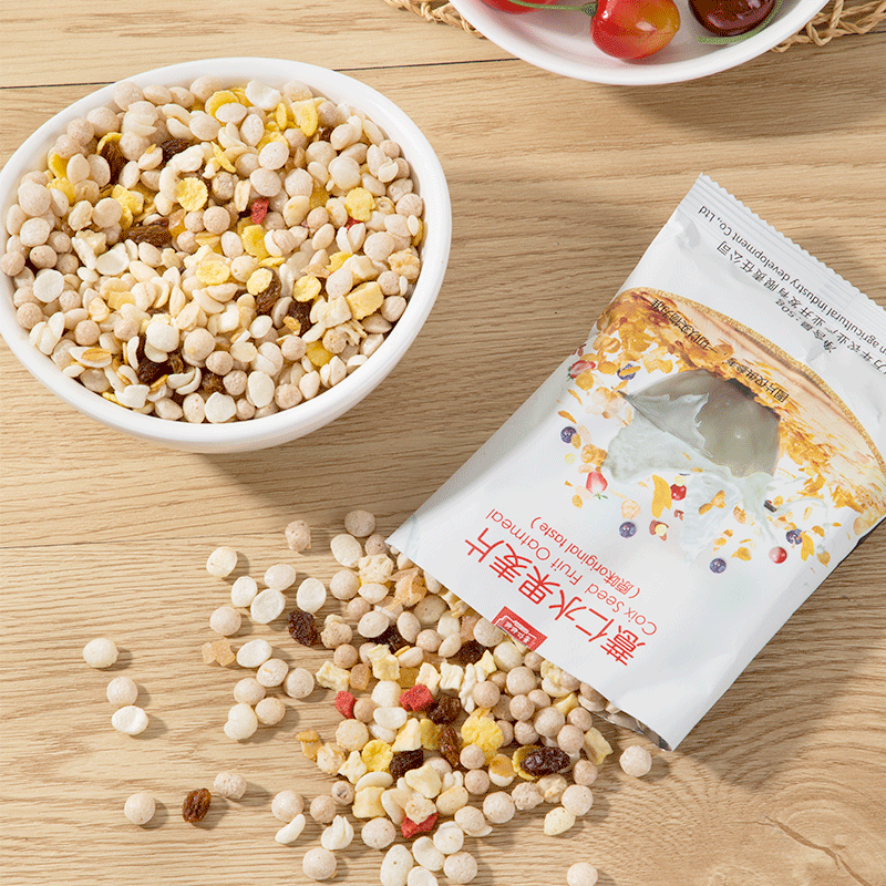 贵州特产薏仁姐姐薏仁水果麦片510g原味/蜂蜜味营养代餐即冲即饮