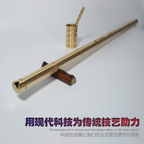 铜箫加厚竹节款 纯铜乐器收藏演奏 启旺品牌 - 图2