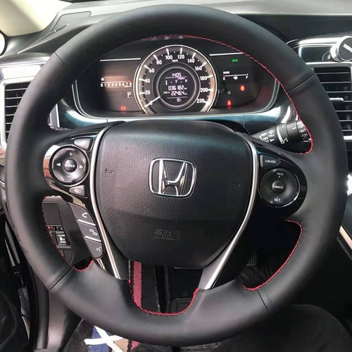 Чехол на руль Honda Accord 9-го поколения, натуральная кожа 15-19-21, чехол на руль Alison Odyssey, специальный для ручного шитья