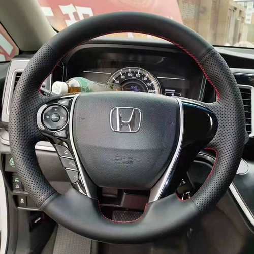 Чехол на руль Honda Accord 9-го поколения, натуральная кожа 15-19-21, чехол на руль Alison Odyssey, специальный для ручного шитья
