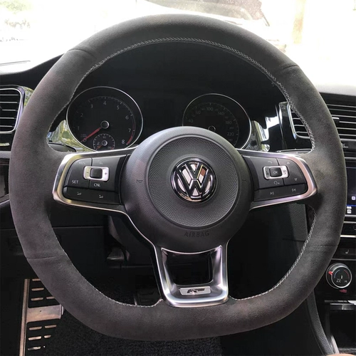 大众 Чехол на руль Golf 7 Tanyue R-Line, натуральная кожа. Чехол на руль Touron X Lingdu GTS, прошитая вручную специальная модель.