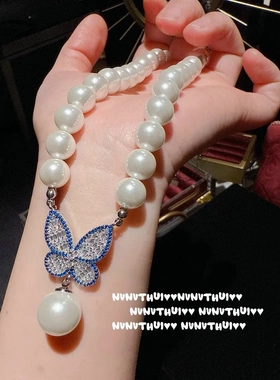 人鱼泪 花丝螺钿花瓣珍珠手镯 高定珠宝 珍珠几何钉珠耳环 套装