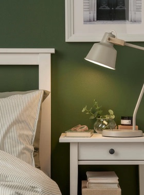 IKEA/宜家雪玛克 台灯米黄色创意北欧极简装饰洛地灯装饰