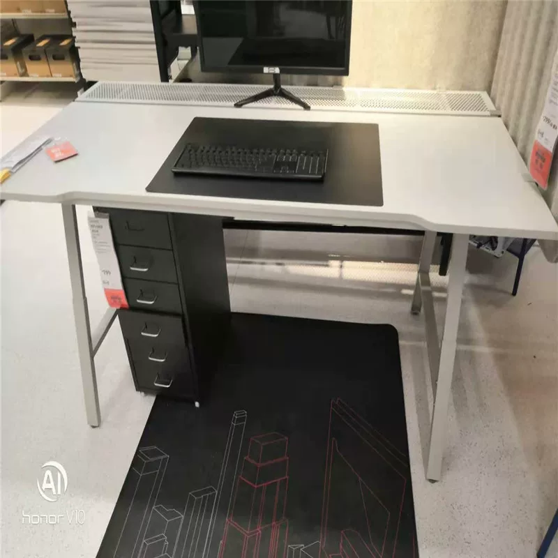 IKEA genuine purchase Uspe gaming table height-adjustable home computer table sturdy and wide