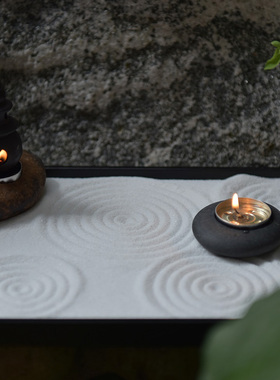 沙盘玄关摆件ICNBUYS枯山水沙盘