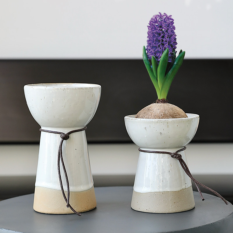 北欧简约窑变小花瓶风信子种球植物瑞典创意水培个性桌面小号花器,淘宝优惠券,粉丝福利购,淘宝优惠卷