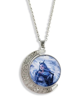 旋转项链男女情侣项链挂饰毛衣链