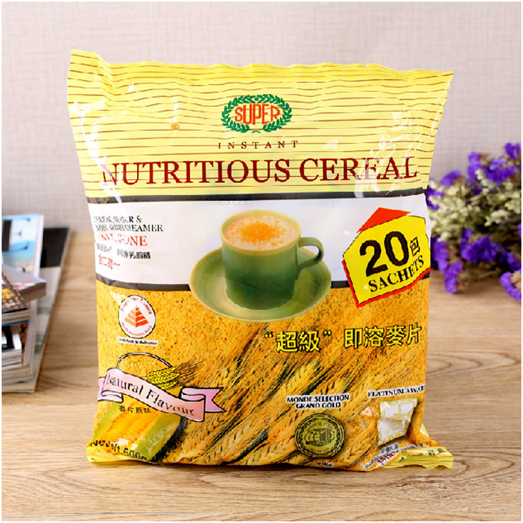 新加坡Super超级麦片低热营养代餐燕麦即食600g 健康早餐冲饮品 - 图0