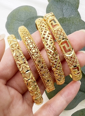 复古镂空新娘迪拜手镯