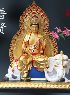 寺庙文殊普贤菩萨毗卢遮那佛定制木雕树脂佛像华严三圣文殊神像