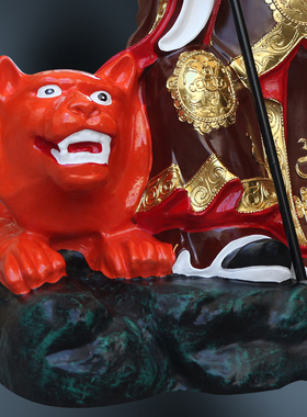 供奉寺庙山神爷神像大型山王