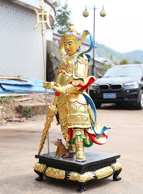 寺庙杨戬摆件居家供奉二郎神佛像