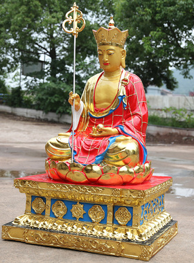 寺庙供奉九华山地藏王摆件佛像