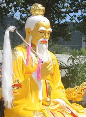 灵宝天尊树脂寺庙佛像