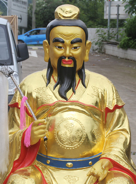 树脂金色菩萨寺庙佛像