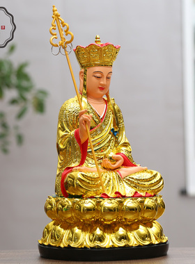 鎏金树脂菩萨供奉地藏王佛像